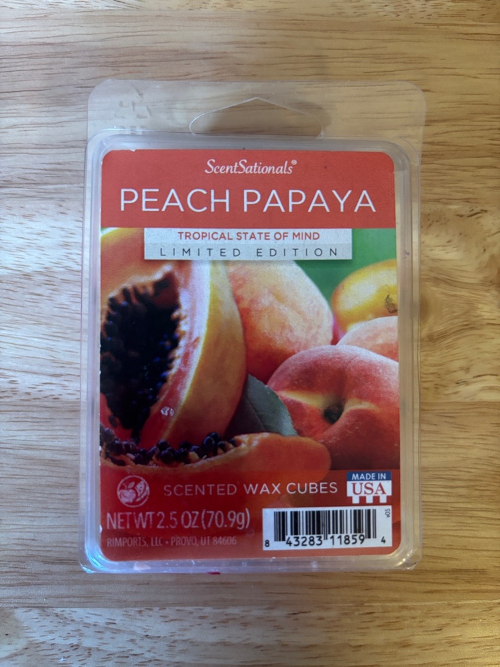 ScentSationals Peach Papaya Scented Wax Cubes